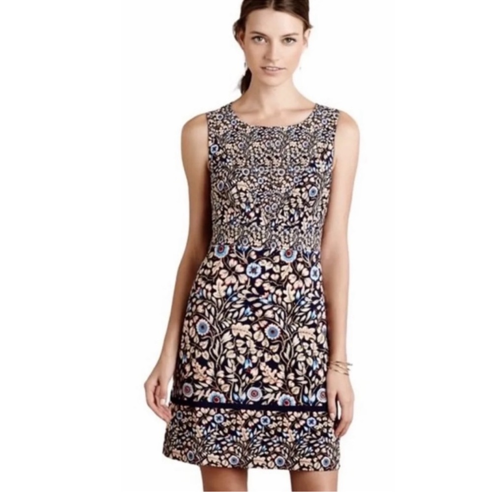 Anthropologie Maeve Brindelle Floral Sheath Dress Size 2